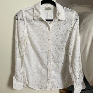 Lucky Brand Eyelet Button Down